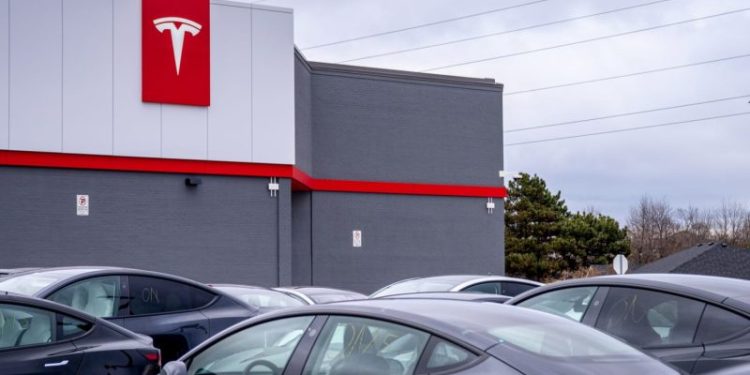 Tesla reports 336,000 vehicle deliveries in first quarter, 13% drop from a year ago